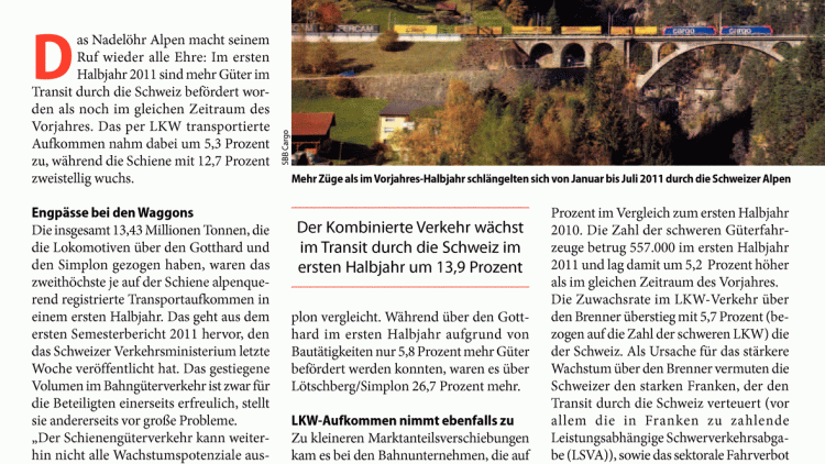 Alpenquerender Güterverkehr