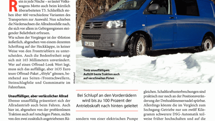 Diskreter Vierfüßler für schlechte Wege