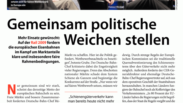 Gemeinsam politische Weichen stellen