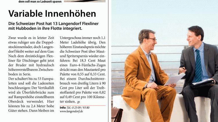 Amortisation: Pro Palette soll der Flexliner laut ...