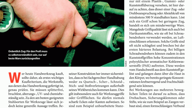 Gut im Griff