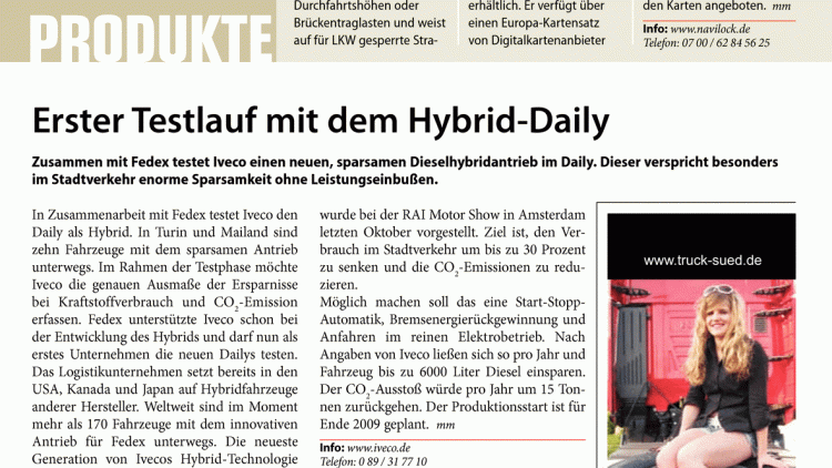 Neue Navigationssoftware für LKW