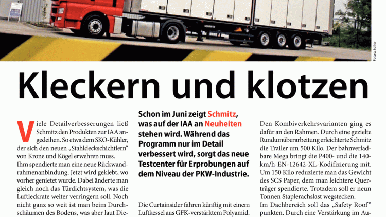 Kleckern und klotzen