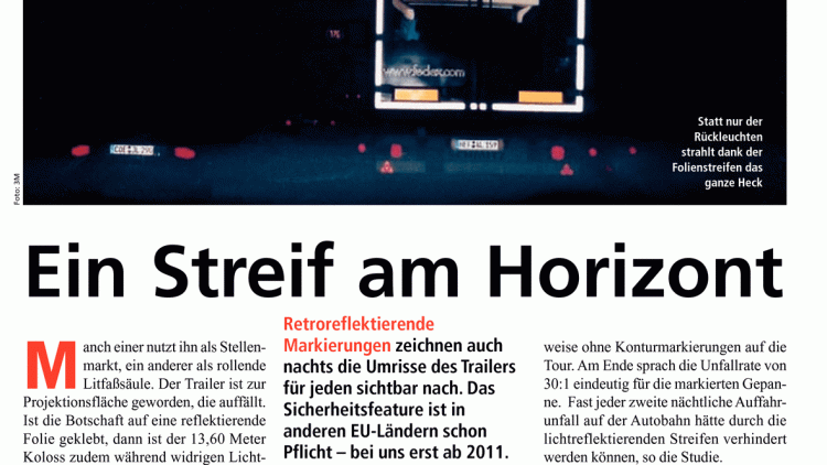 Statt nur der Rückleuchten strahlt dank der ...