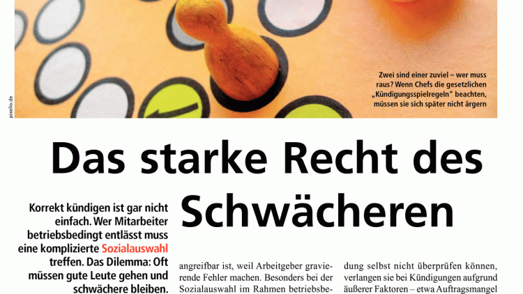 Das starke Recht des Schwächeren Das starke Recht des Schwächeren