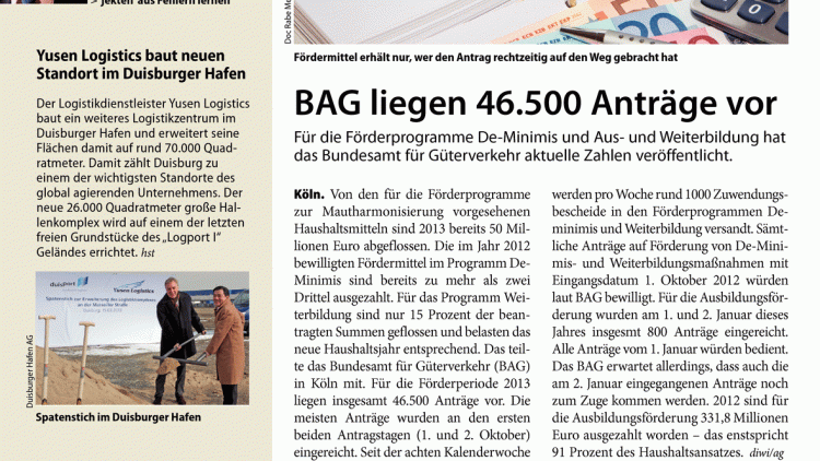 BAG liegen 46.500 Anträge vor