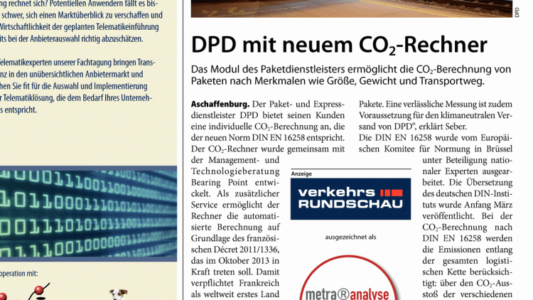 DPD mit neuem CO2-Rechner