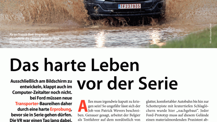 Transporter-Erprobung