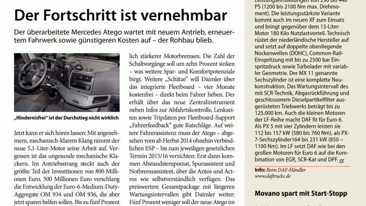 Der Fortschritt ist vernehmbar