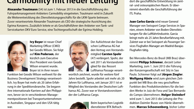 Ivy Boyer ist neuer Chief Marketing Officer (CMO) bei Geodis Wilson. Sie folgt auf Kim Pedersen, der ...