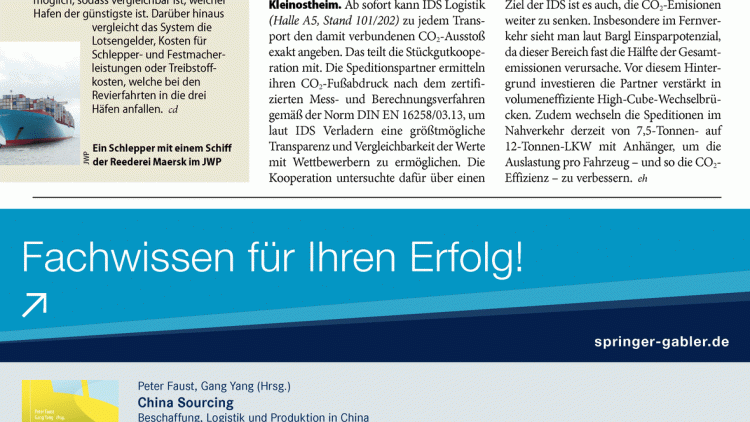 IDS macht Stückgut grüner