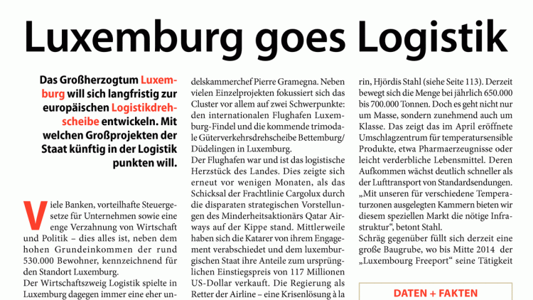 Logistikdrehscheibe Luxemburg