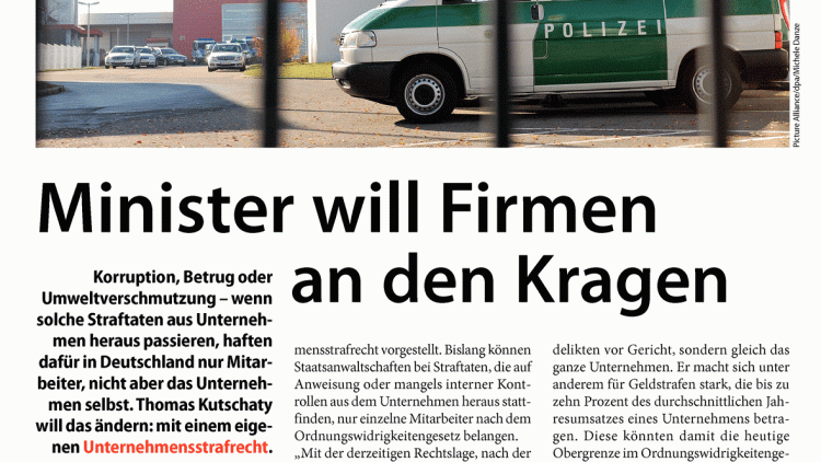 Unternehmensstrafrecht