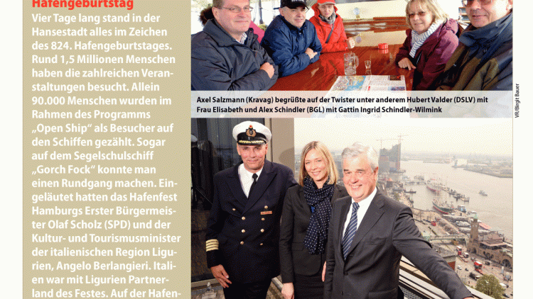 Hamburgs Erster Bürgermeister Olaf Scholz (SPD) bei seiner Eröffnungsansprache an Bord des historisc ...