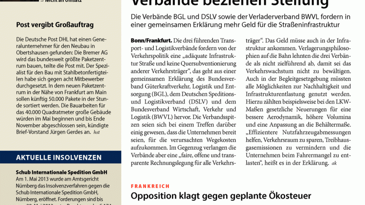 Verbände beziehen Stellung