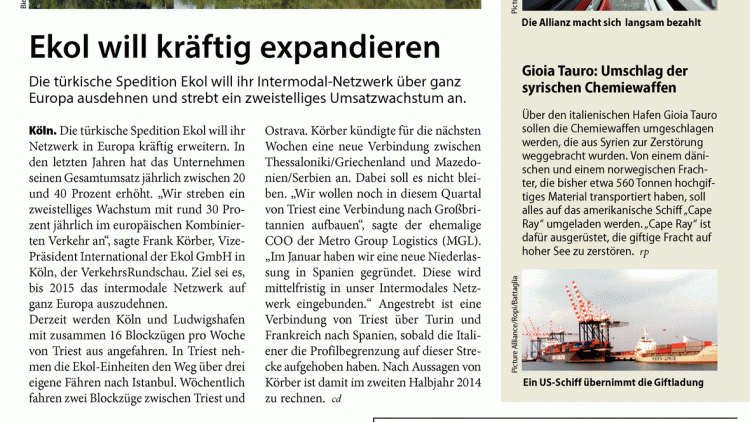 Ekol will kräftig expandieren