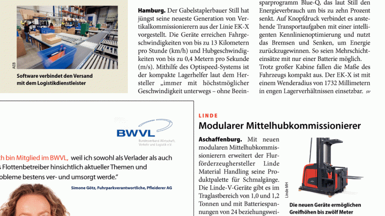 Neuer Vertikalkommissionierer 