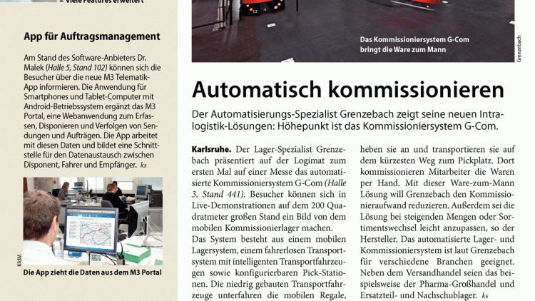 Produktneuheiten zur Logimat 2014 Teil 3