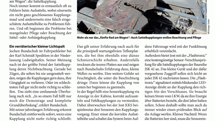 Sattel- und Anhängekupplungen