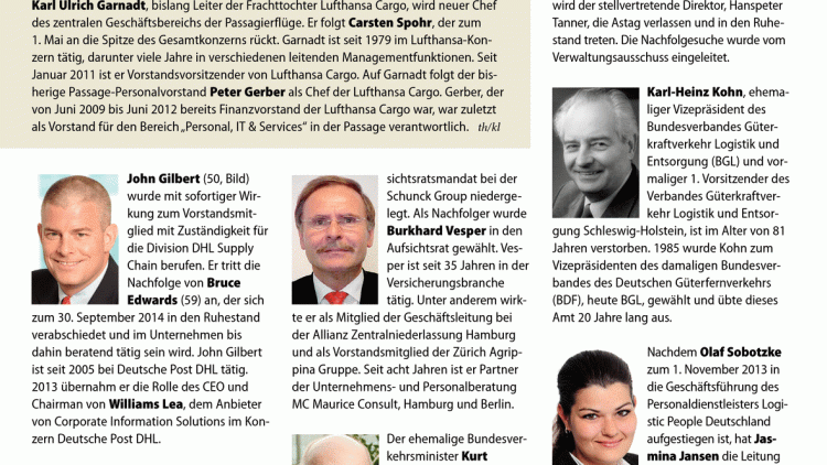 John Gilbert (50, Bild) wurde mit sofortiger Wirkung zum Vorstandsmitglied mit Zuständigkeit für die ...