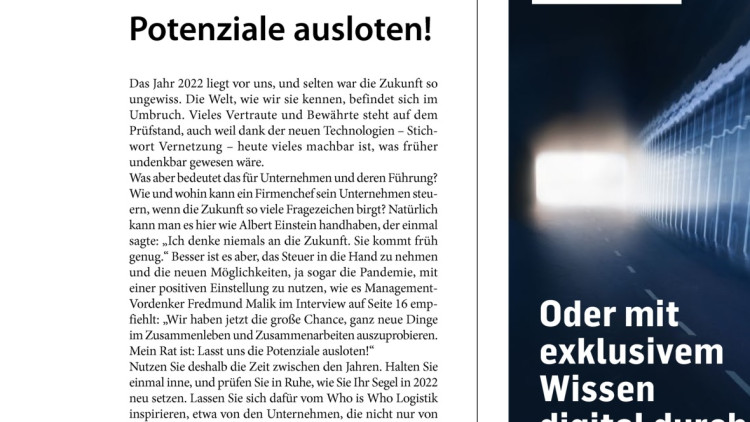 Lasst uns die Potenziale ausloten!