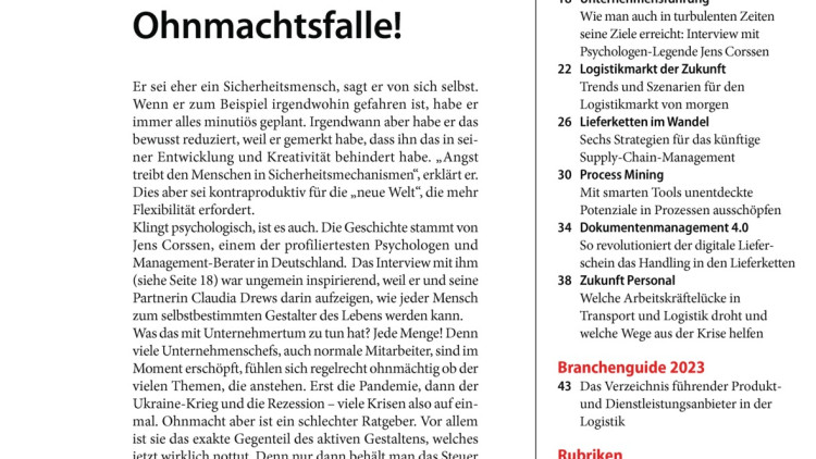 Raus aus der Ohnmachtsfalle! Raus aus der Ohnmachtsfalle!