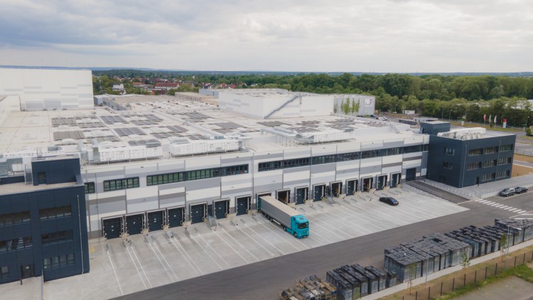 Luftaufnahme Kion Regional Distribution Center Central Europe in Kahl am Main