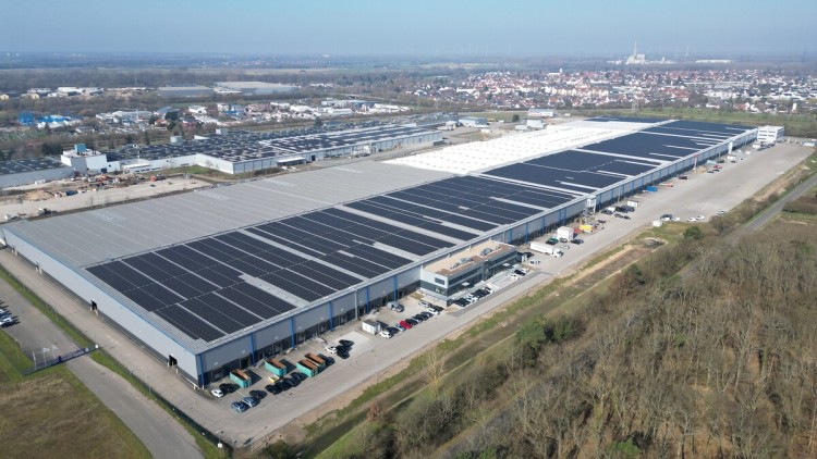 Das Marq Logistikcenter Philippsburg aus der Vogelperspektive