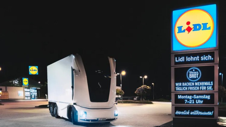 Lidl bringt autonomen E-Lkw auf öffentliche Straßen