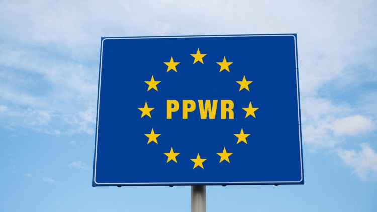 PPWR-Schild, neue EU-Verordnung für Verpackungsabfälle