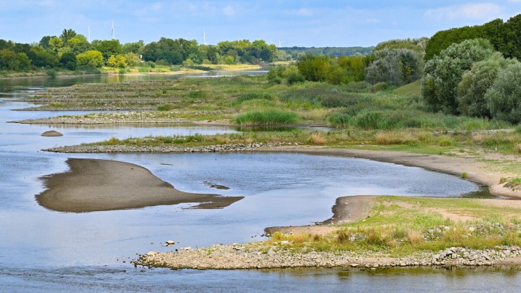 Historisches Niedrigwasser: Oder erreicht Rekordtief