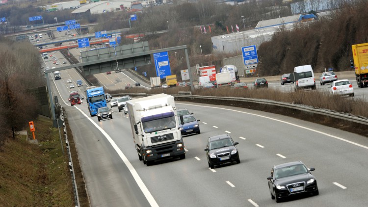 A44, Autobahn bei Kassel