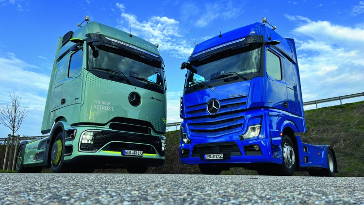 Neuer Actros-Generation im Lkw-Test der VerkehrsRundschau Mercedes Benz Actros Vergleich