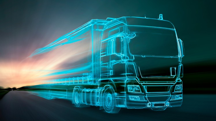 Transparenter  NeonLkw