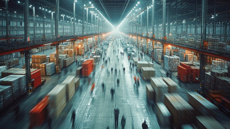 Stockfoto Logistikimmobilie