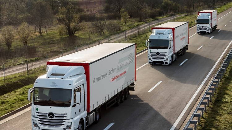 Lkw der Andreas Schmid Group