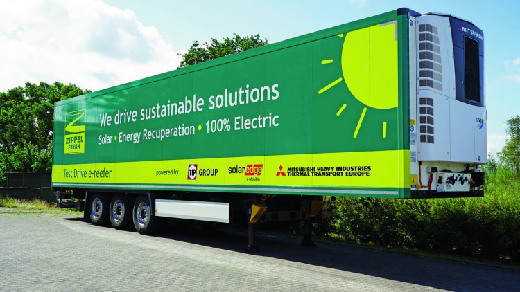 Nachhaltige Kühltransporte: Zippel Fresh setzt auf emissionsfreien E-Reefer Elektrische Kühlauflieger