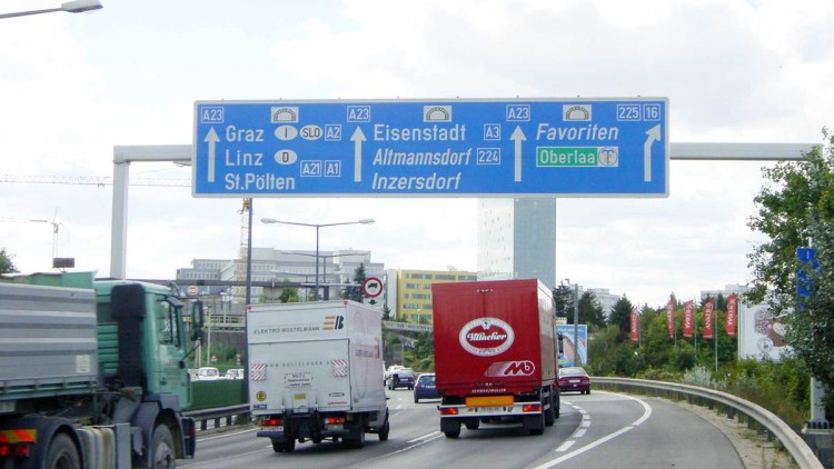 Autobahn Südosttangente Wien A23, Lkw