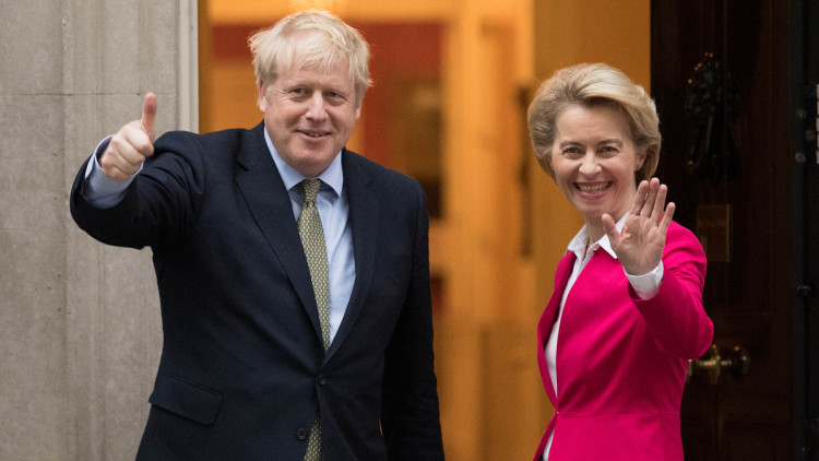 Boris Johnson, Ursula von der Leyen