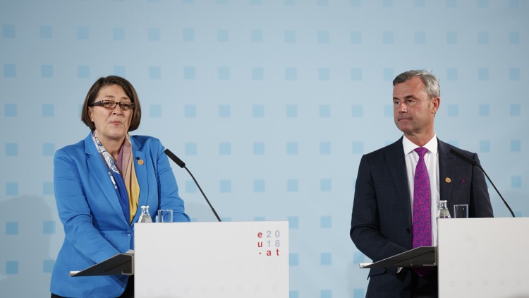 Violeta Bulc und Norbert Hofer