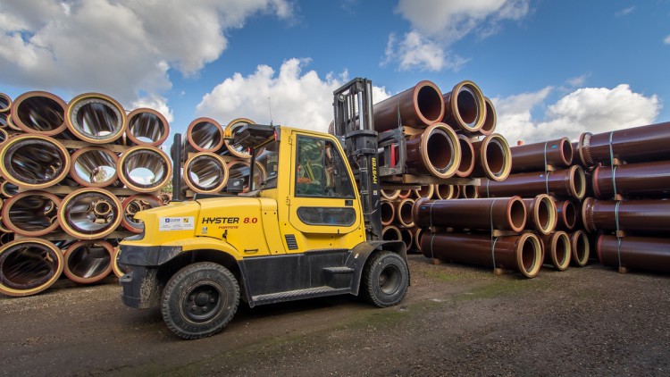 Hyster,  Bauindustrie, Schwerlaststapler,  Umschlag 