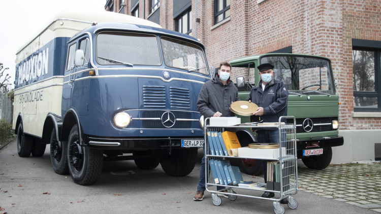 Daimler, historische Lkw, Archiv, Museum