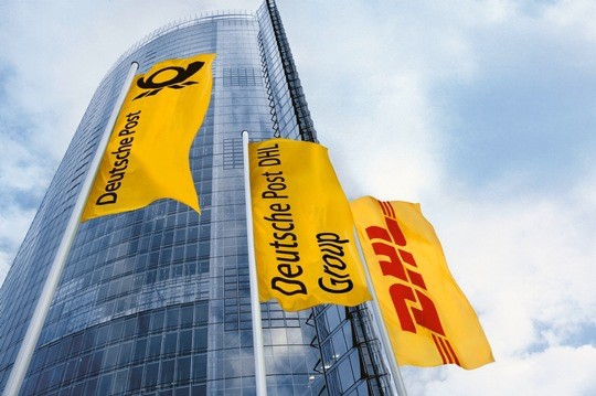 DHL Deutsche Post Fahnen Logo