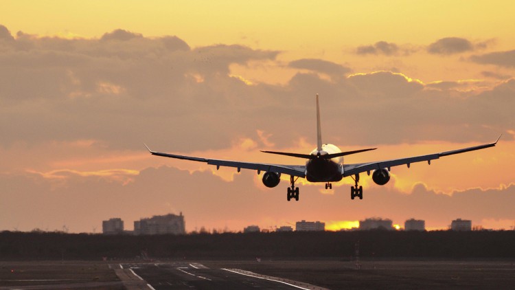 Flugzeug, Landung, Landebahn