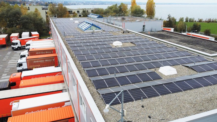 Gebrüder Weiss PV-Anlage Schweiz