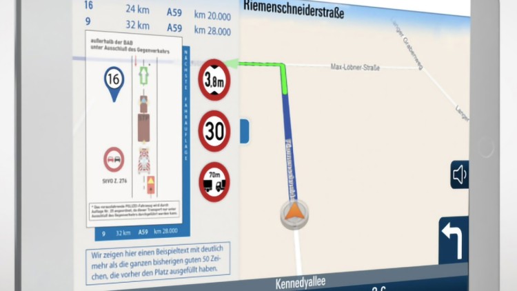 Digitale Transportplanung, Navigationssystem