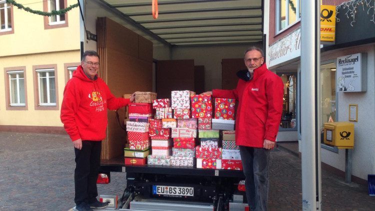 Humedica Sammelstelle Lkw