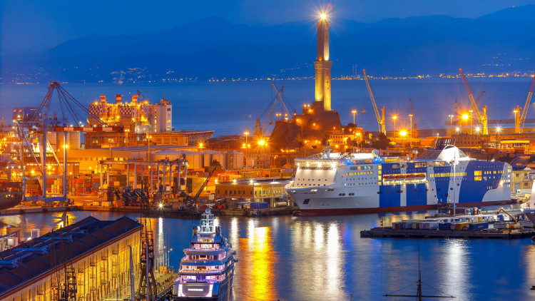 Hafen Genua