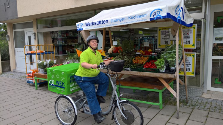 InkluServ, Lastenrad, Auslieferungsfahrer, Behinderte