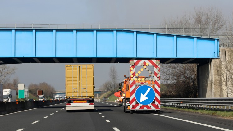 Italien, Autobahn, Baustelle